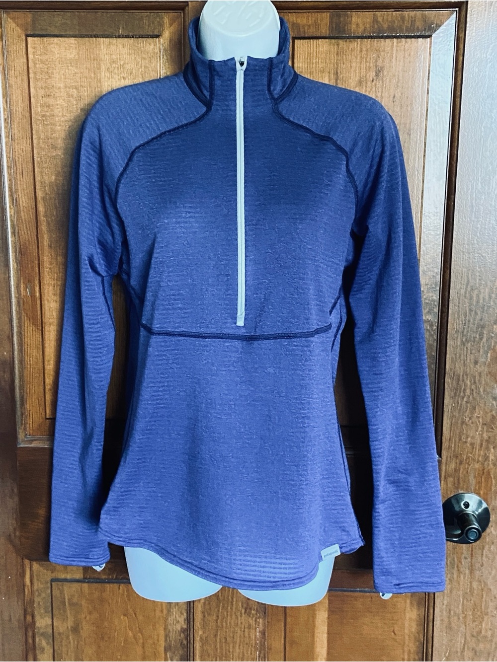 Patagonia Capilene 4 Expedition Weight 1/2 Zip Pullover Purple Womens M Outdoors